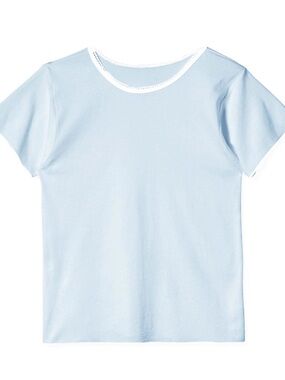 Pretties Venice Short Sleeve OG Baby Tee in Sky Blue